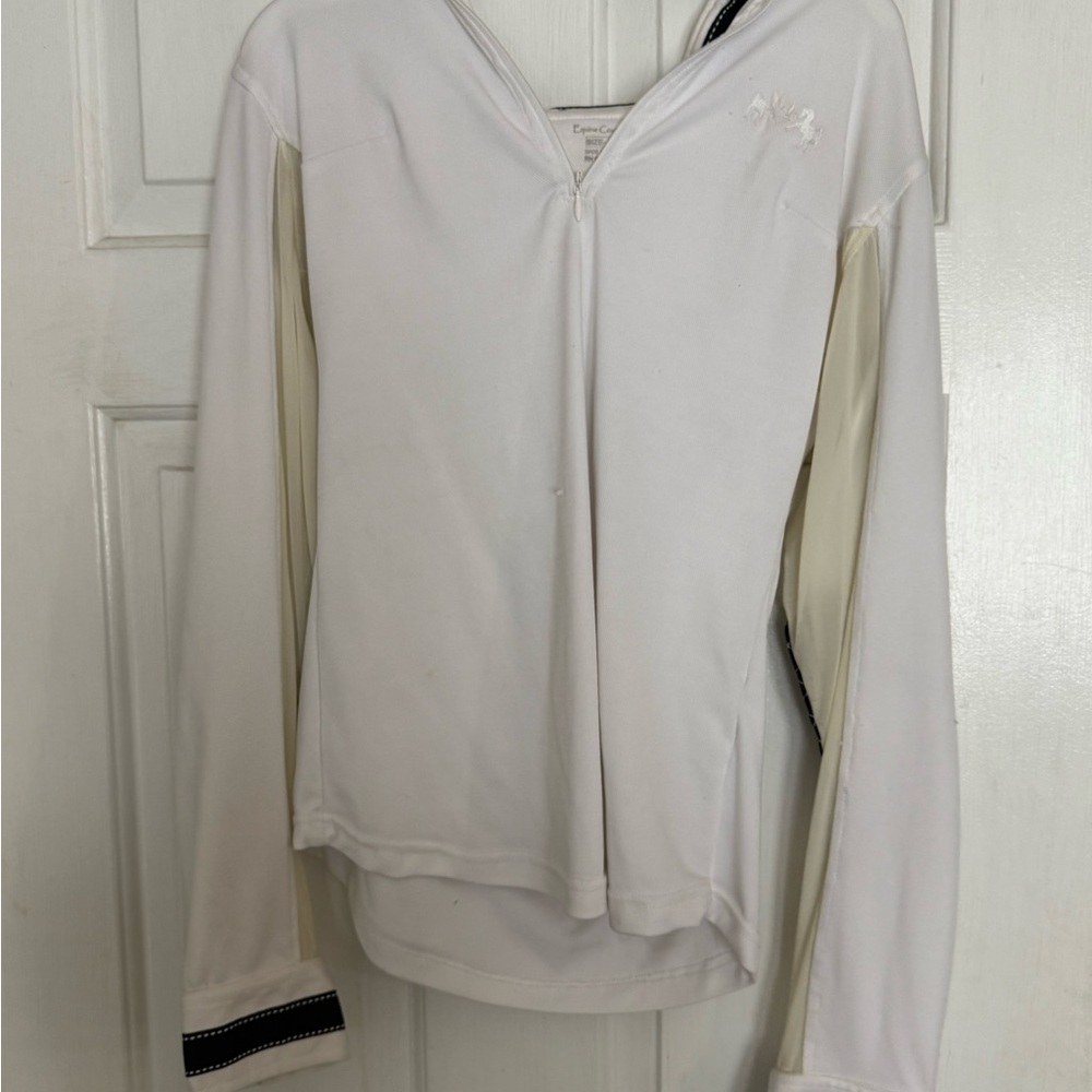 Women's White Long Sleeve Show Shirt
